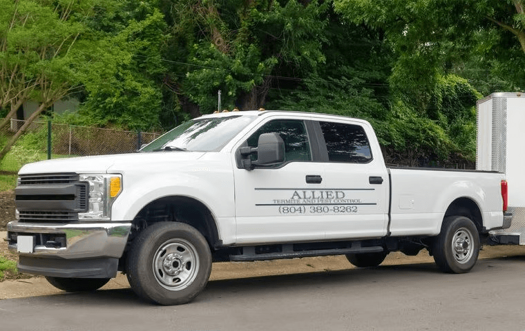 Service truck from Allied Termite and Pest Control of Greater Richmond